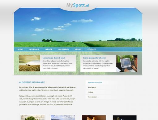 Foto website ontwerp