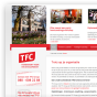 Een moderne uitstraling die perfect aansluit bij de huisstijl, dat waar het in het kort op neerkomt bij de website van TFC Group.