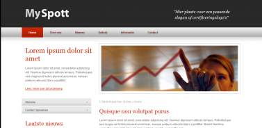 Rood website ontwerp